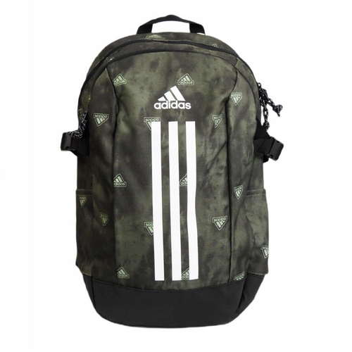 Adidas Power Graphic Dwukomorový Športový Školský Batoh 26L Zelený
